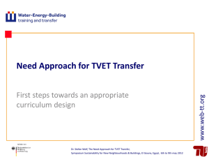 Demand Approach in TVET