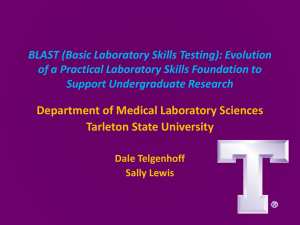 BLAST (Basic Laboratory Skills Testing)