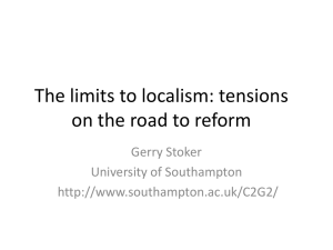 The limits to localism: cynicism in response to the UK Coalition