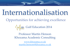 Internationalisation - Gulf Education Conferences