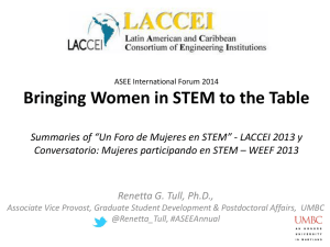 Women in STEM: Outcomes from *Un Foro de Mujeres en STEM* de la