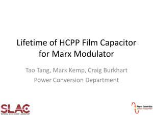 Lifetime of HCPP Film Capacitor for Marx Modulator