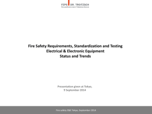 Fire Safety in Electrical Engineering & Electronics (E&E)