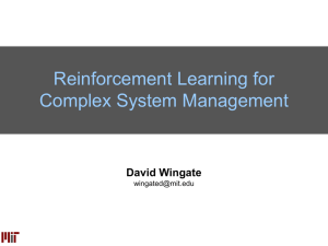 Reinforcement Learning for Complex System Management