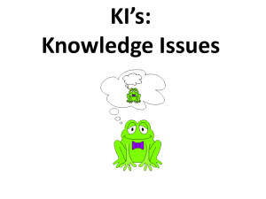 KI*s: Knowledge Issues