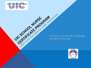 UIC School Nurse Certificate Program