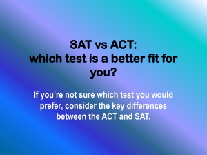 SAT vs ACT PPT