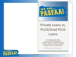 Private Loans vs. PLUS/Grad PLUS Loans