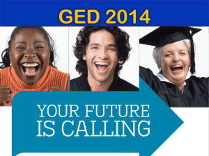 GED 2014 - Adult Basic Skills Professional Development