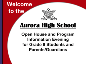 academic courses - Aurora High School