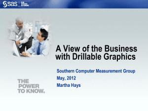 A High-level View of the Business with Drillable Graphics