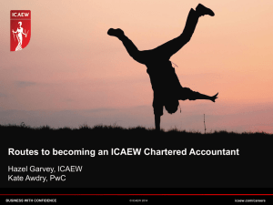 Pathways to becoming a Chartered Accountant