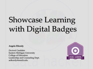 Digital badge training -- Teachers
