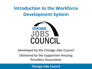 Chicago Jobs Council - Supportive Housing Providers Association