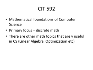 Discrete math and where is it used
