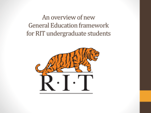 General Education Electives - Rochester Institute of Technology