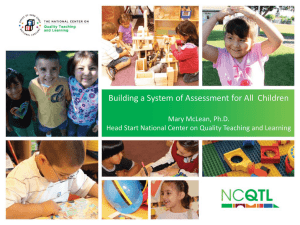 Building a System of Assessment for All Children