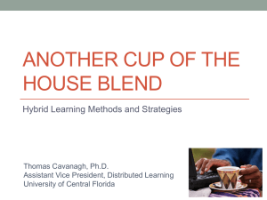 Blended Learning at the University of Central Florida
