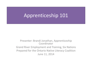 Apprenticeship 101 – ONLC - Ontario Native Literacy Coalition
