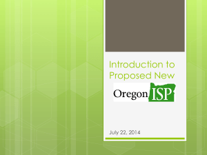Introduction to Oregon ISP (.ppt)