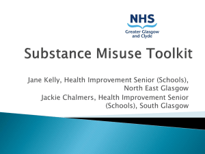 Substance Misuse Toolkit - Renfrewshire Alcohol & Drugs Partnership