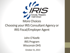 Selecting an IRIS Consultant Agency and IRIS Fiscal/Employer