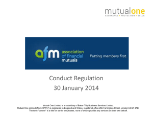 Conduct regulation, roundtable and discussion