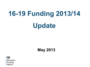 EFA briefing post 16 - Capita Further and Higher Education