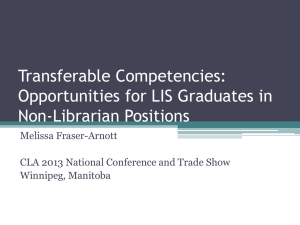 Transferable Competencies - CLA/ACB National Conference and