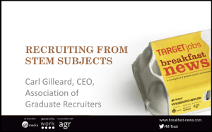 Recruiting from STEM subjects - Association of Graduate Recruiters