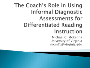 Coach`s Role in Diagnostic Assessment