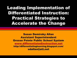 Differentiation Isn*t... - Differentiated instruction, curriculum