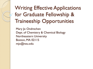 Predoctoral Fellowship & Traineeship Opportunities