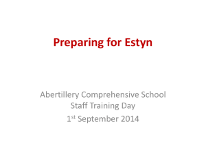Preparing-For-Estyn - Abertillery Comprehensive School