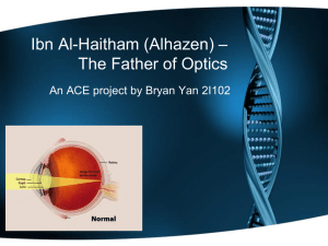 Ibn Al-Haitham (Alhazen) – The Father of Optics
