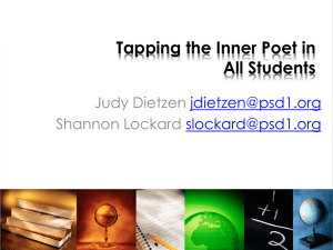 Tapping the Inner Poet in All Students