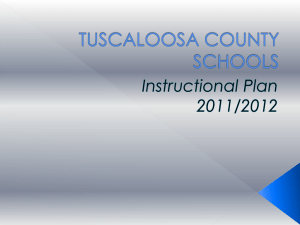 TCSS Instructional Plan - Tuscaloosa County Schools