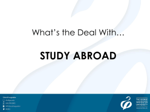 What`s the Deal With...Study Abroad