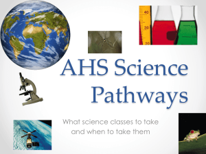 AHS Science Pathways - Acalanes Union High School District