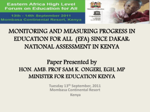 The Eastern Africa High Level Forum on EFA meeting