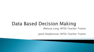 Data Based Decisions - Brevard County Schools