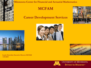 MCFAM Career Development Slides