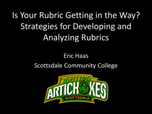 Is Your Rubric Getting in the Way? Strategies for Developing and