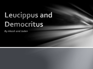 Leucippus and Democritus