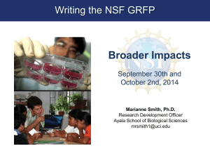 Broader Impact Presentation 10/14