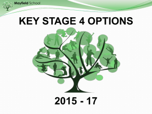 KS4 Options - Mayfield School
