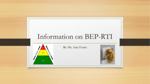 Information on BEP-RTI
