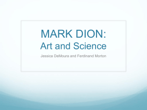 MARK DION: Art and Science