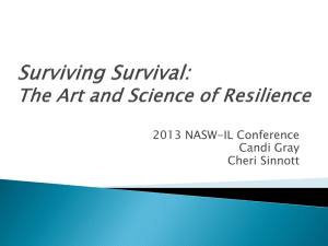 Surviving Survival: The Art and Science of Resilience (1