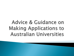 How To Make An Application To Australian Universities